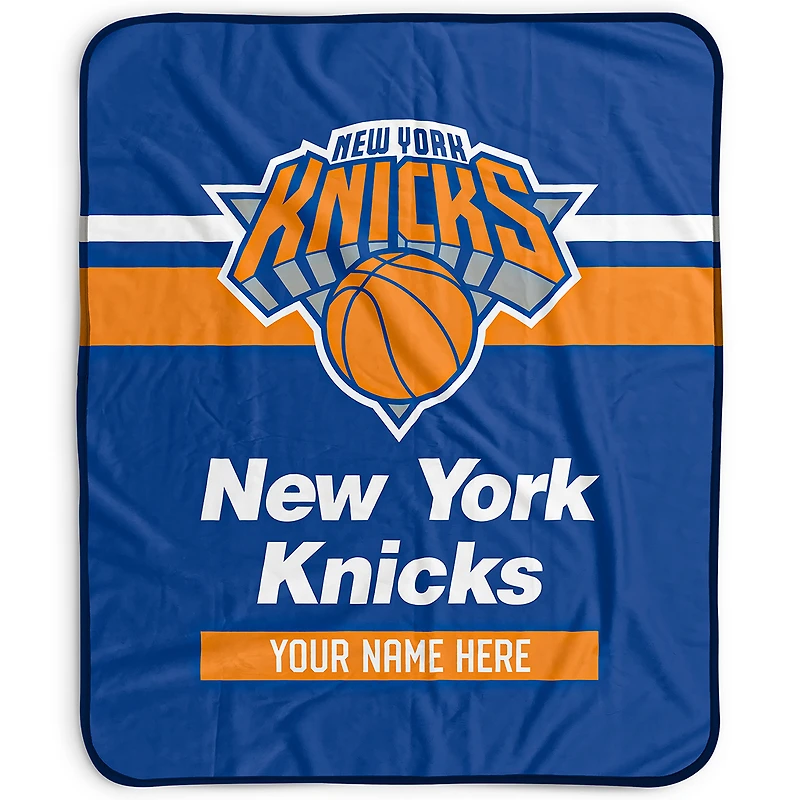 Pegasus New York Knicks 50" x 60" Stripes Personalized Fleece Blanket