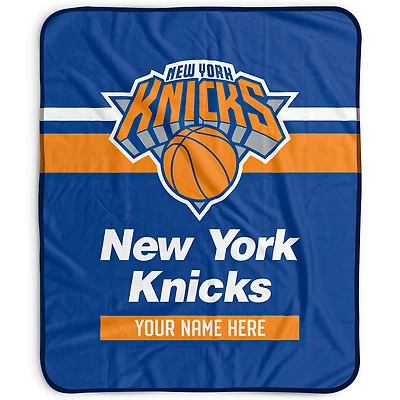 Pegasus New York Knicks 50" x 60" Stripes Personalized Fleece Blanket