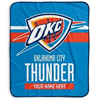 Pegasus Oklahoma City Thunder 50" x 60" Stripes Personalized Fleece Blanket