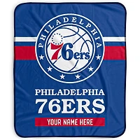 Pegasus Philadelphia 76ers 50" x 60" Stripes Personalized Fleece Blanket
