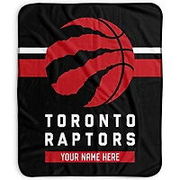 Pegasus Toronto Raptors 50" x 60" Stripes Personalized Fleece Blanket