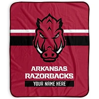 Pegasus Arkansas Razorbacks 50" x 60" Stripes Personalized Fleece Blanket