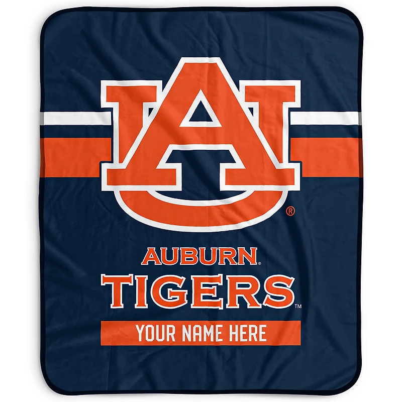 Pegasus Auburn Tigers 50" x 60" Stripes Personalized Fleece Blanket