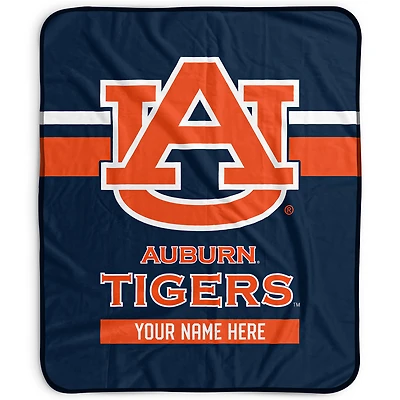 Pegasus Auburn Tigers 50" x 60" Stripes Personalized Fleece Blanket