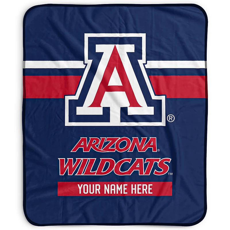Pegasus Arizona Wildcats 50" x 60" Stripes Personalized Fleece Blanket