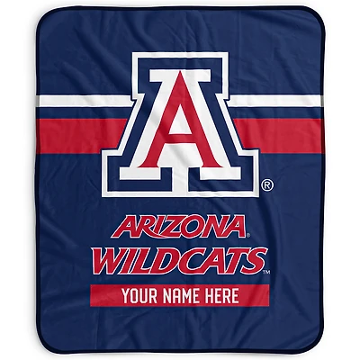 Pegasus Arizona Wildcats 50" x 60" Stripes Personalized Fleece Blanket