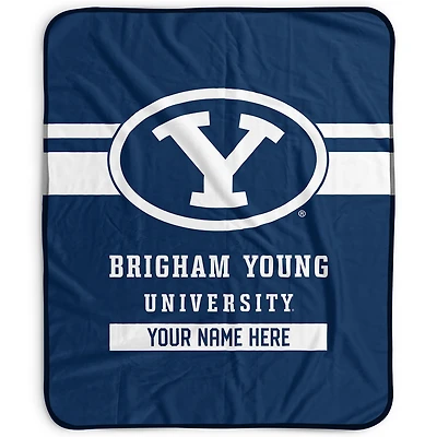 Pegasus BYU Cougars 50" x 60" Stripes Personalized Fleece Blanket