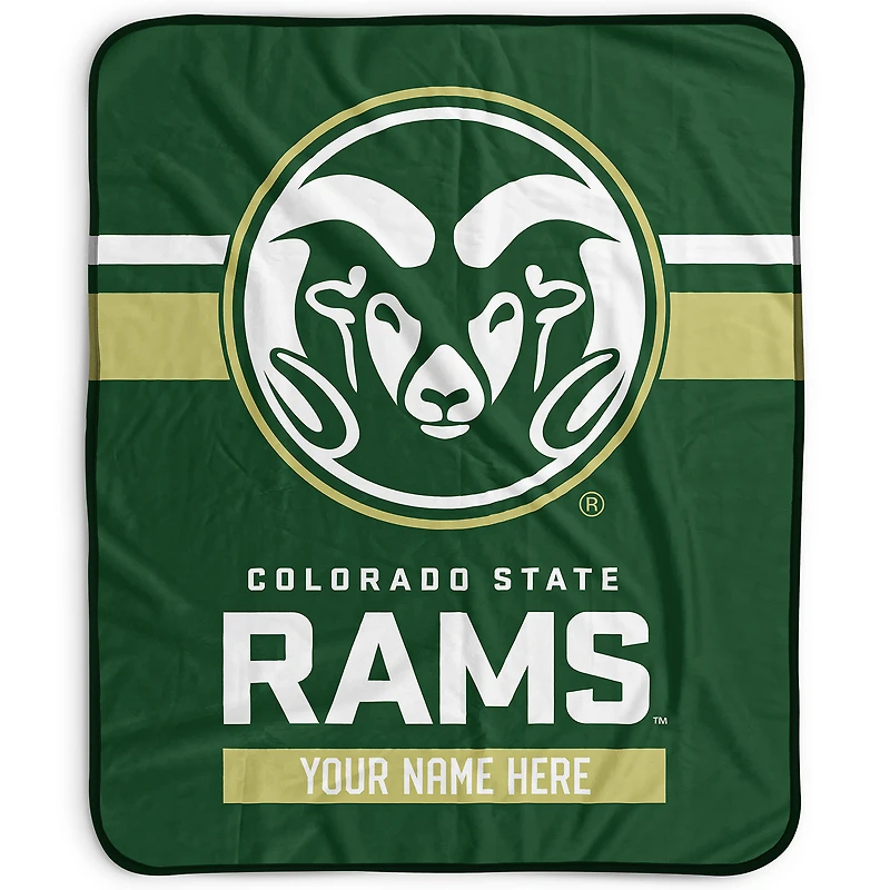 Pegasus Colorado State Rams 50" x 60" Stripes Personalized Fleece Blanket