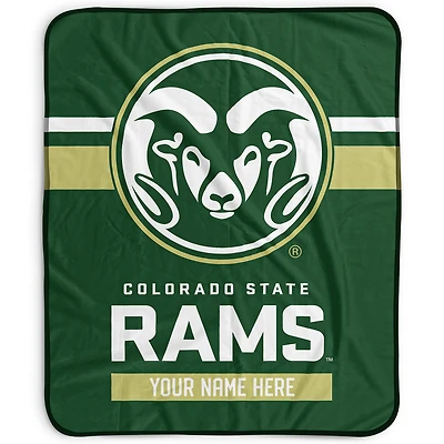 Pegasus Colorado State Rams 50" x 60" Stripes Personalized Fleece Blanket