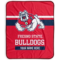 Pegasus Fresno State Bulldogs 50" x 60" Stripes Personalized Fleece Blanket