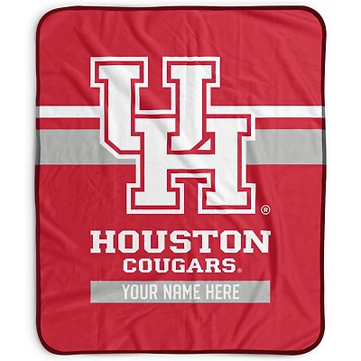 Pegasus Houston Cougars 50" x 60" Stripes Personalized Fleece Blanket