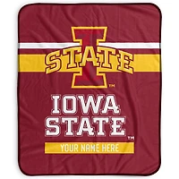 Pegasus Iowa State Cyclones 50" x 60" Stripes Personalized Fleece Blanket