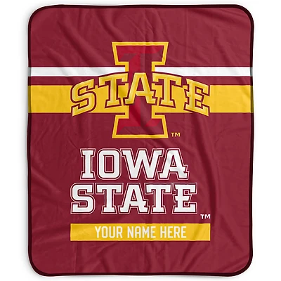 Pegasus Iowa State Cyclones 50" x 60" Stripes Personalized Fleece Blanket