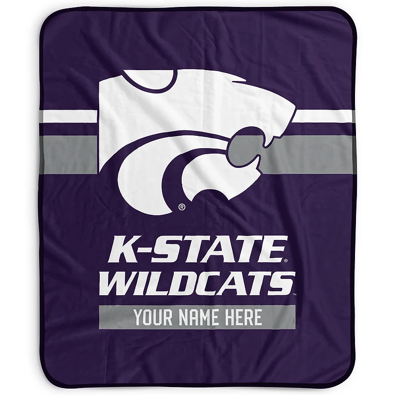 Pegasus Kansas State Wildcats 50" x 60" Stripes Personalized Fleece Blanket