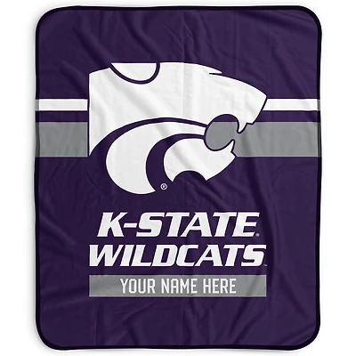 Pegasus Kansas State Wildcats 50" x 60" Stripes Personalized Fleece Blanket