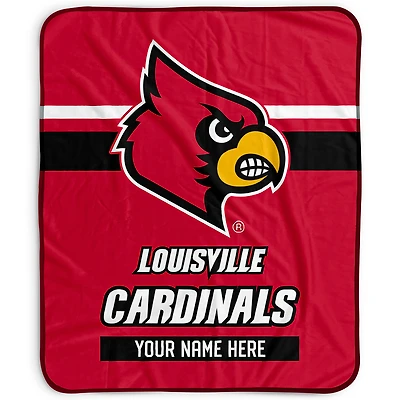 Pegasus Louisville Cardinals 50" x 60" Stripes Personalized Fleece Blanket