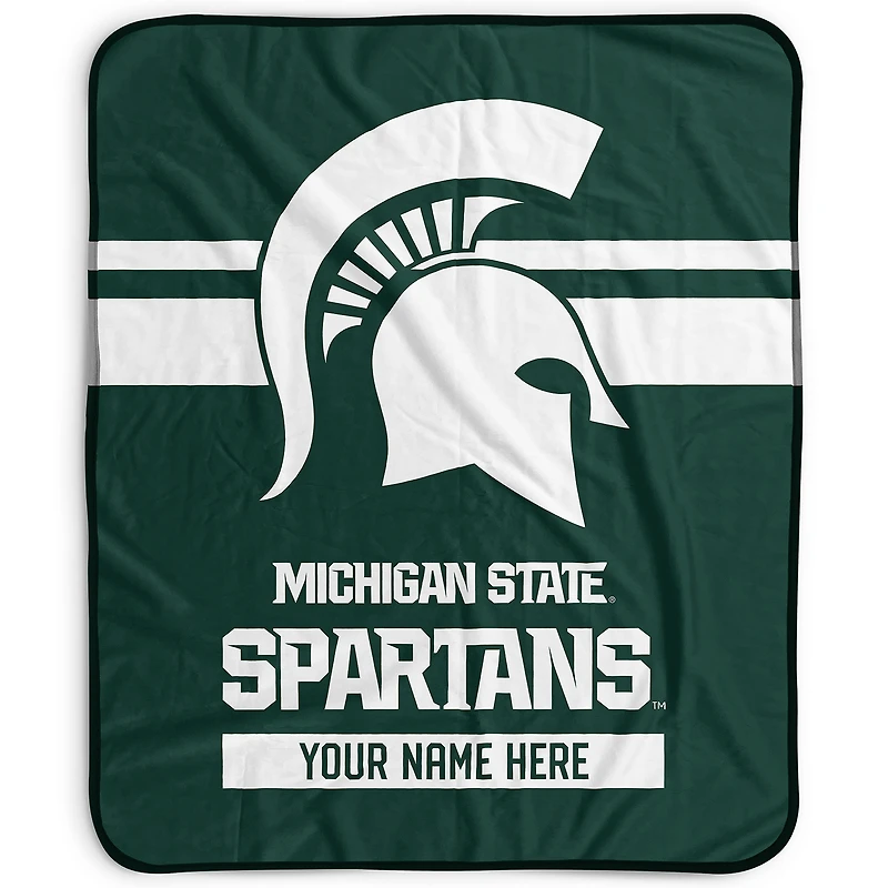 Pegasus Michigan State Spartans 50" x 60" Stripes Personalized Fleece Blanket