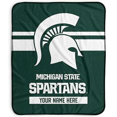Pegasus Michigan State Spartans 50" x 60" Stripes Personalized Fleece Blanket