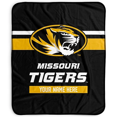 Pegasus Missouri Tigers 50" x 60" Stripes Personalized Fleece Blanket