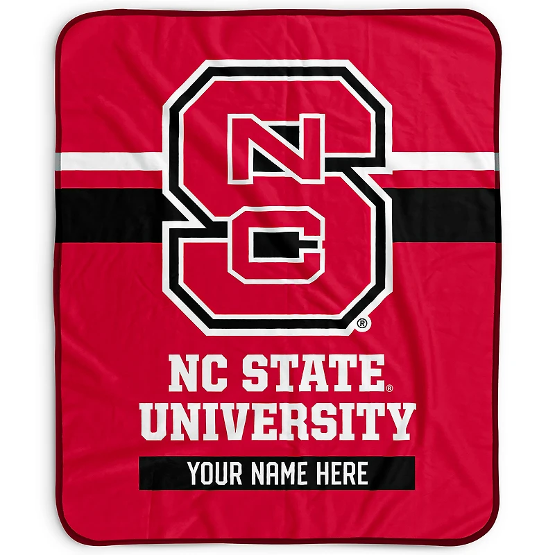 Pegasus NC State Wolfpack 50" x 60" Stripes Personalized Fleece Blanket