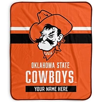 Pegasus Oklahoma State Cowboys 50" x 60" Stripes Personalized Fleece Blanket