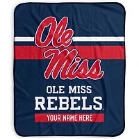 Pegasus Ole Miss Rebels 50" x 60" Stripes Personalized Fleece Blanket