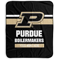 Pegasus Purdue Boilermakers 50" x 60" Stripes Personalized Fleece Blanket