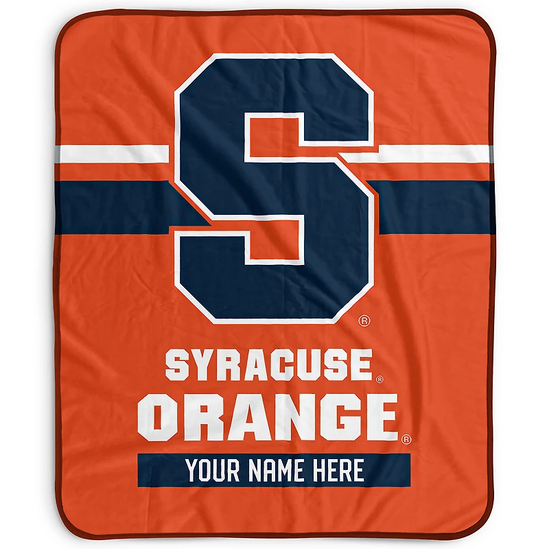 Pegasus Syracuse Orange 50" x 60" Stripes Personalized Fleece Blanket