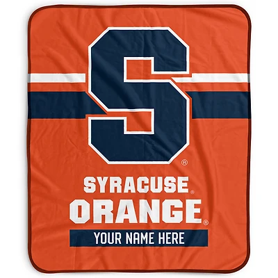 Pegasus Syracuse Orange 50" x 60" Stripes Personalized Fleece Blanket