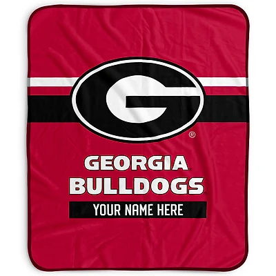 Pegasus Georgia Bulldogs 50" x 60" Stripes Personalized Fleece Blanket
