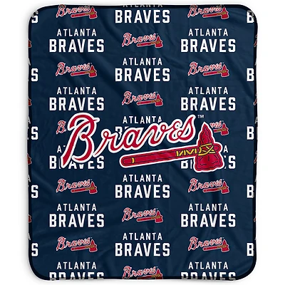 Pegasus Atlanta Braves 50" x 60" Repeat Wordmark Fleece Blanket