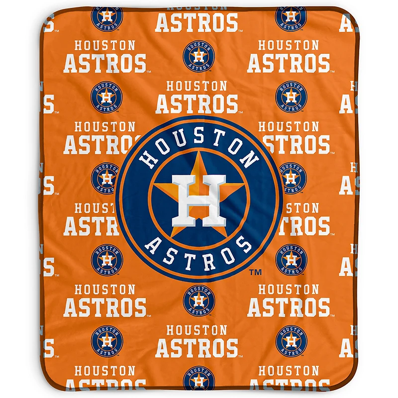 Pegasus Houston Astros 50" x 60" Repeat Wordmark Fleece Blanket