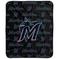 Pegasus Miami Marlins 50" x 60" Repeat Wordmark Fleece Blanket
