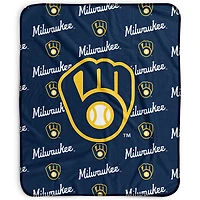 Pegasus Milwaukee Brewers 50" x 60" Repeat Wordmark Fleece Blanket
