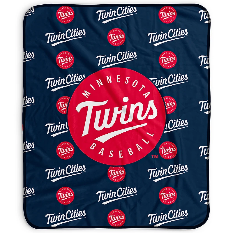 Pegasus Minnesota Twins 50" x 60" Repeat Wordmark Fleece Blanket
