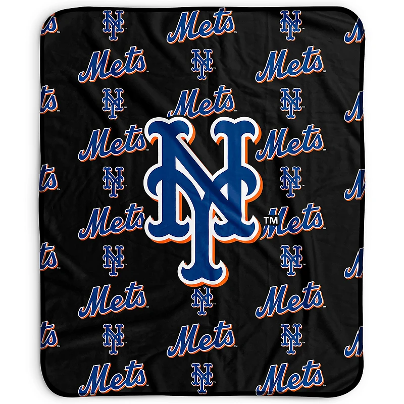 Pegasus New York Mets 50" x 60" Repeat Wordmark Fleece Blanket