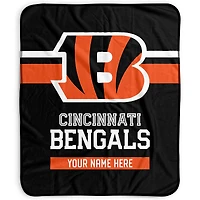 Pegasus Cincinnati Bengals 50" x 60" Stripes Personalized Fleece Blanket