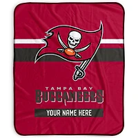 Pegasus Tampa Bay Buccaneers 50" x 60" Stripes Personalized Fleece Blanket