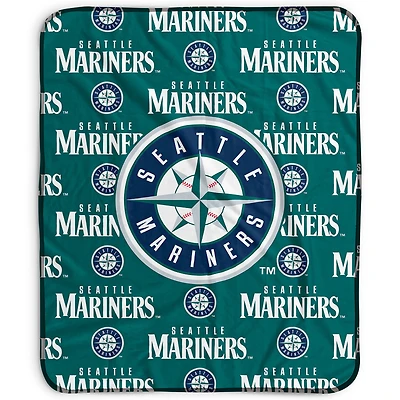 Pegasus Seattle Mariners 50" x 60" Repeat Wordmark Fleece Blanket