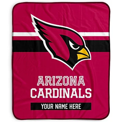 Pegasus Arizona Cardinals 50" x 60" Stripes Personalized Fleece Blanket