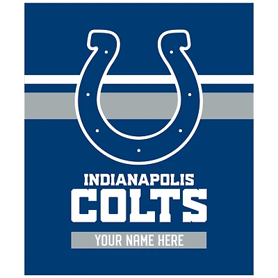 Pegasus Indianapolis Colts 50" x 60" Stripes Personalized Fleece Blanket