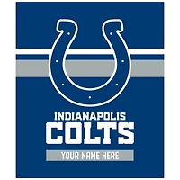 Pegasus Indianapolis Colts 50" x 60" Stripes Personalized Fleece Blanket