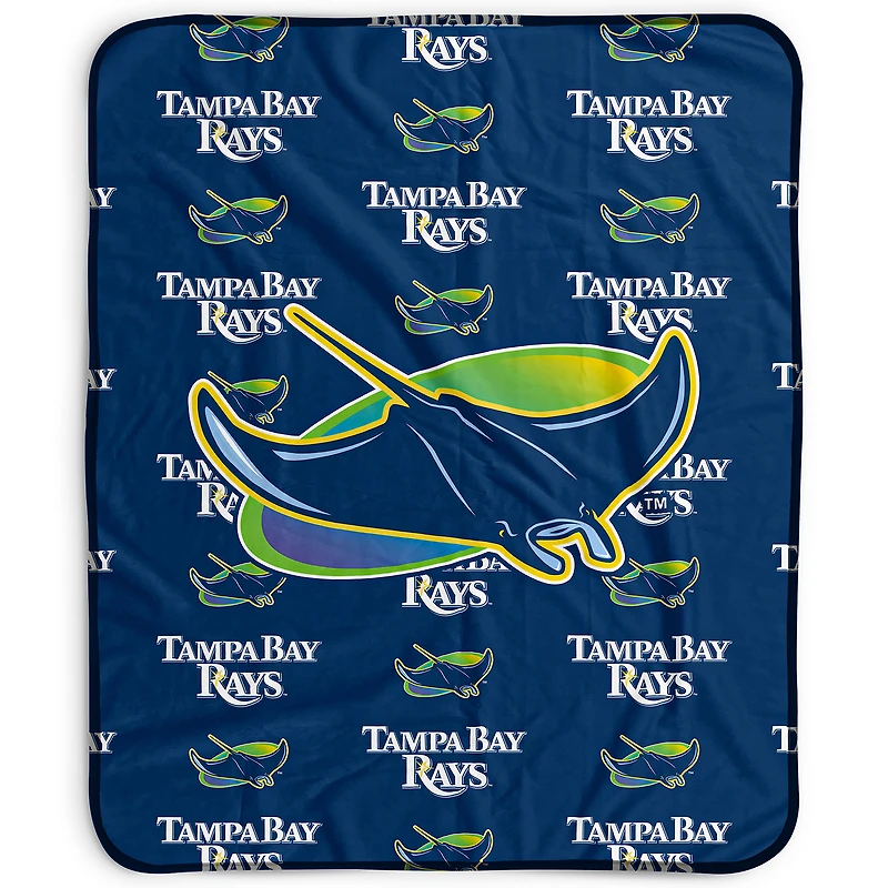 Pegasus Tampa Bay Rays 50" x 60" Repeat Wordmark Fleece Blanket
