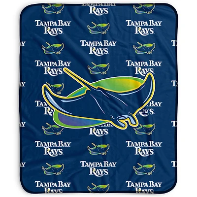Pegasus Tampa Bay Rays 50" x 60" Repeat Wordmark Fleece Blanket