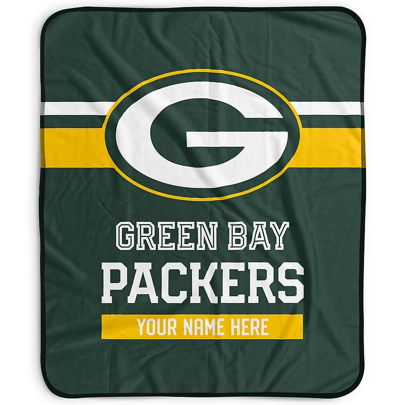 Pegasus Green Bay Packers 50" x 60" Stripes Personalized Fleece Blanket
