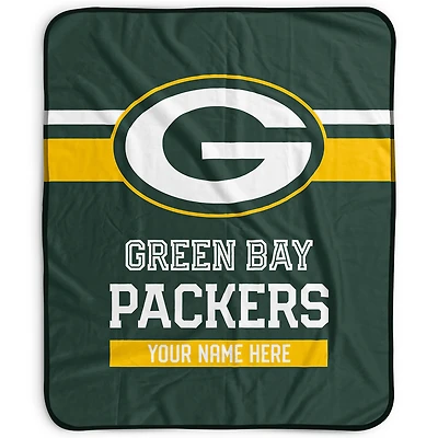 Pegasus Green Bay Packers 50" x 60" Stripes Personalized Fleece Blanket