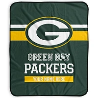 Pegasus Green Bay Packers 50" x 60" Stripes Personalized Fleece Blanket
