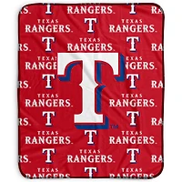 Pegasus Texas Rangers 50" x 60" Repeat Wordmark Fleece Blanket