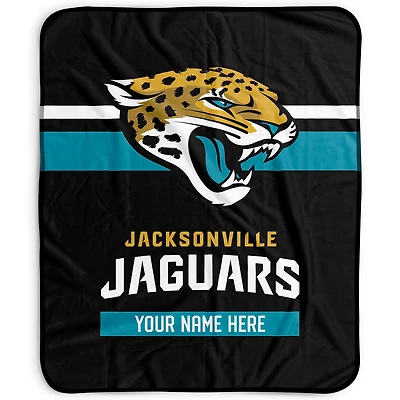 Pegasus Jacksonville Jaguars 50" x 60" Stripes Personalized Fleece Blanket