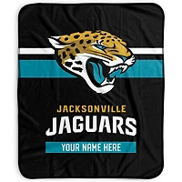 Pegasus Jacksonville Jaguars 50" x 60" Stripes Personalized Fleece Blanket